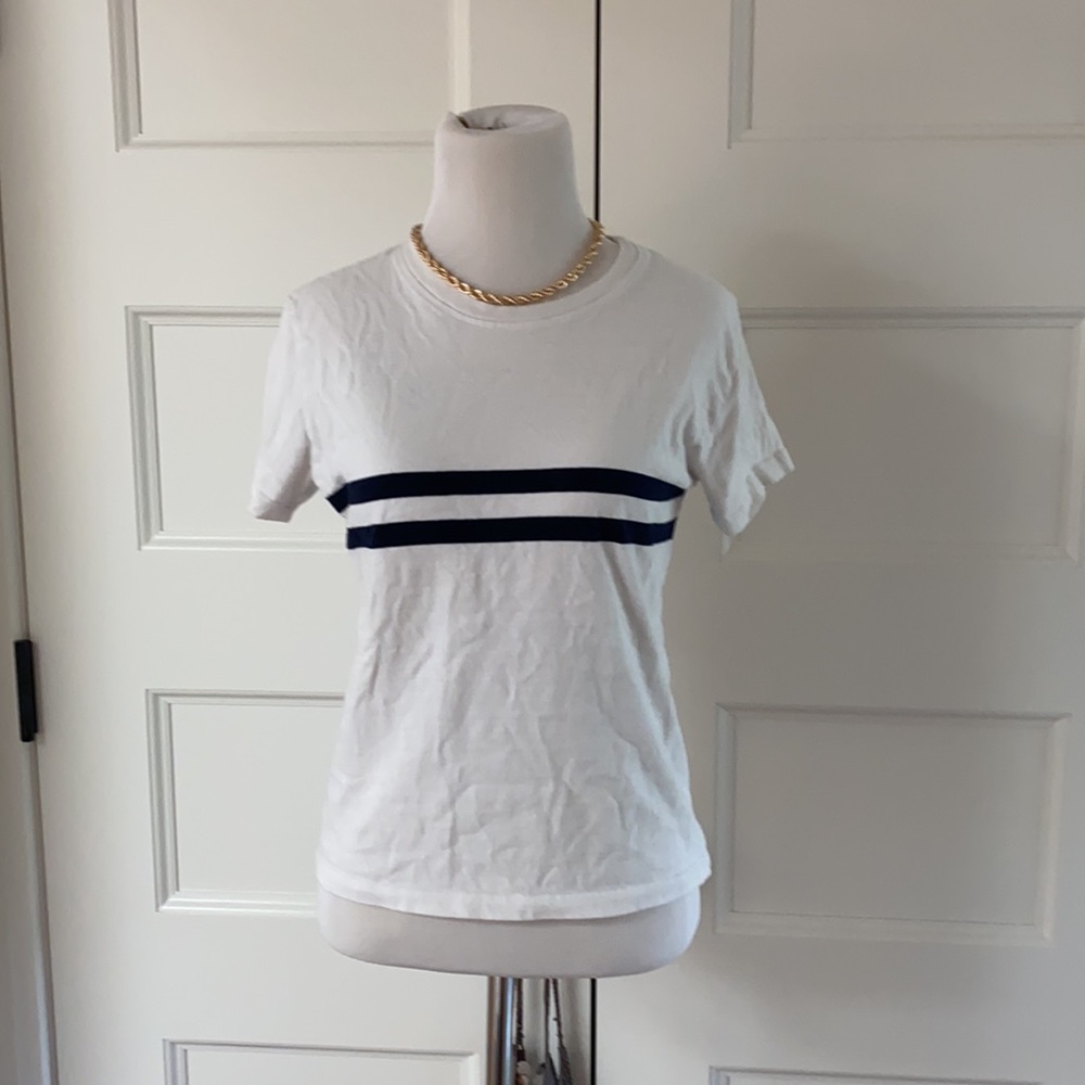 John galt/brandy white top with stripes